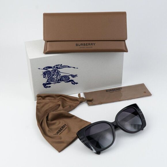 Burberry MARYL Women Sunglasses Black Grey Gradient Cat Eye BE4393 40518G main image 5